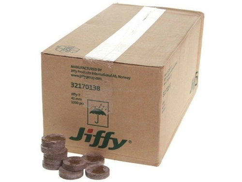 Krążki torfowe Jiffy do wysiewu 41mm 1000 sztuk
