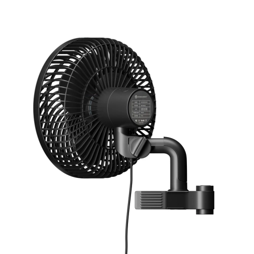 Herbgarden 10W 3-speed fi 150mm - wentylator mieszający z klipsem I ocylacją