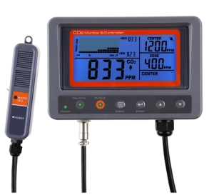 Elektroniczny monitor - miernik i kontroler CO₂