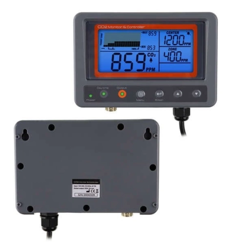 Elektroniczny monitor - miernik i kontroler CO₂