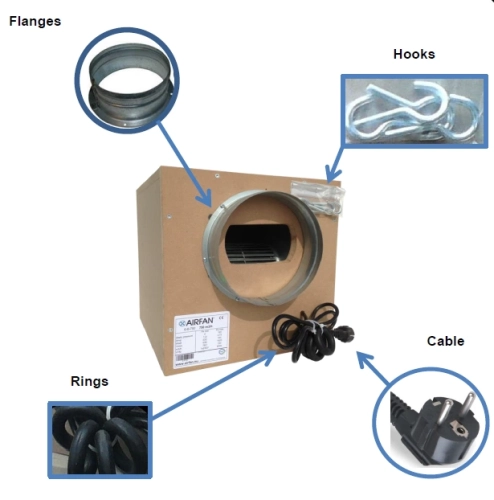 Wentylator radialny AirFan SoftBox 2x 250MM IN/OUT 2500m3/h