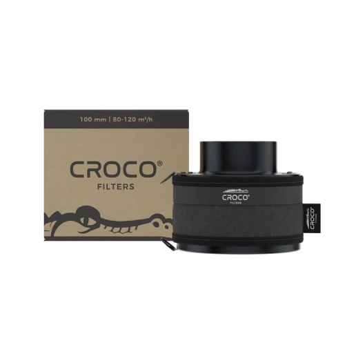 Croco Filters Black 80-120 m³/h fi 100mm - filtr węglowy neutrelizujący zapachy