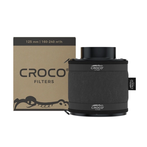 Croco Filters Black 160-240 m³/h fi 125mm - filtr węglowy do neutralizacji zapachów