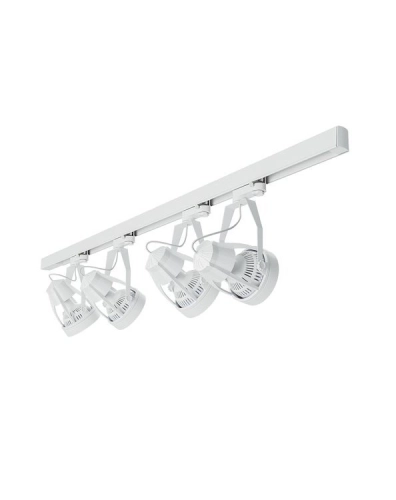 Zestaw oświetleniowy VERTICANA® 4x żarówka + holder + szyna BIAŁY | soczewka 15°