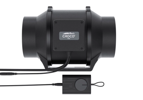 Croco Fan EC BF-125 - wentylator kanałowy + kontroler obrotów 125mm 485m^/h