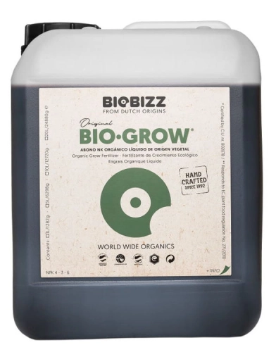 Nawóz Biobizz Bio Grow 5L – organiczny nawóz na fazę wzrostu