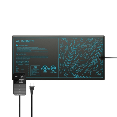 AC Infinity SUNCORE H3 – wodoodporna mata grzewcza z cyfrowym termostatem 52x25cm