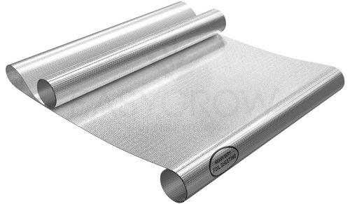 FOLIA SREBRNA REFLEKSYJNA - DIAMOND MYLAR HEAVY DUTY, 1x1.25m