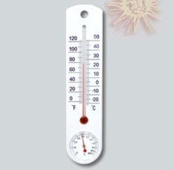 Termometr/higrometr zew./wew. plastikowy